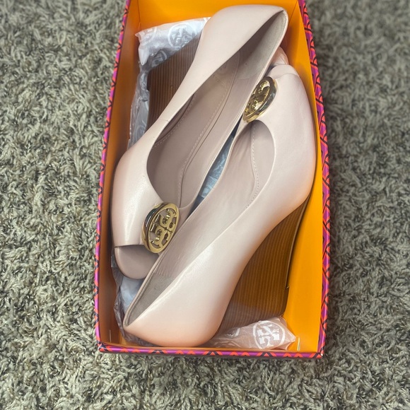 Tory Burch Shoes - COPY - Blush Pink Tory Burch Wedge Heels💕
